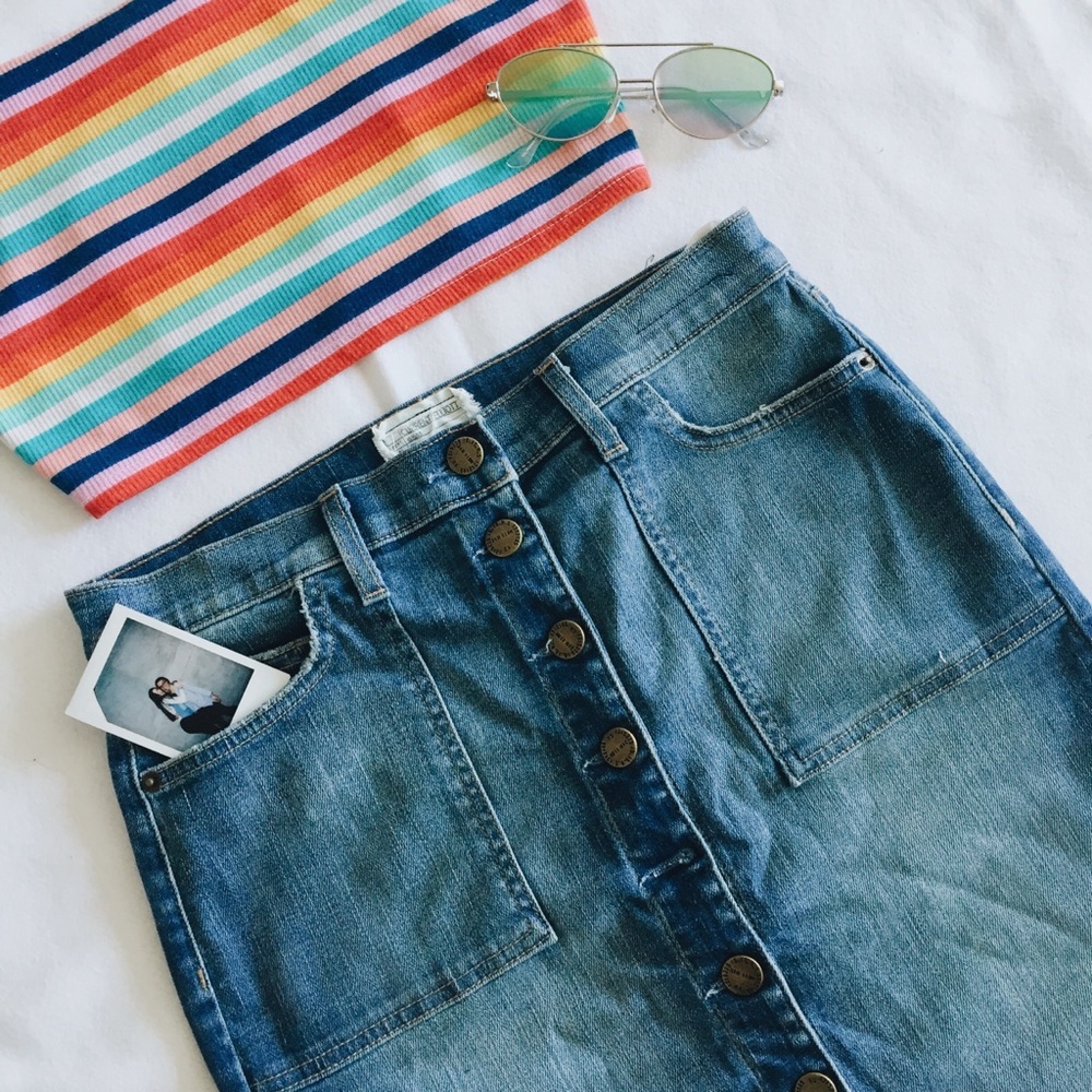 Current Elliot Denim Skirt